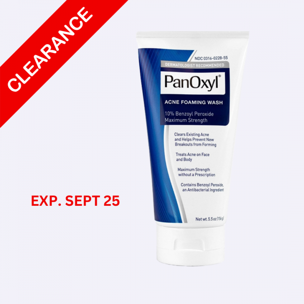 PanOxyl Acne Foaming Wash Benzoyl Peroxide 10% 156 ML Clearance