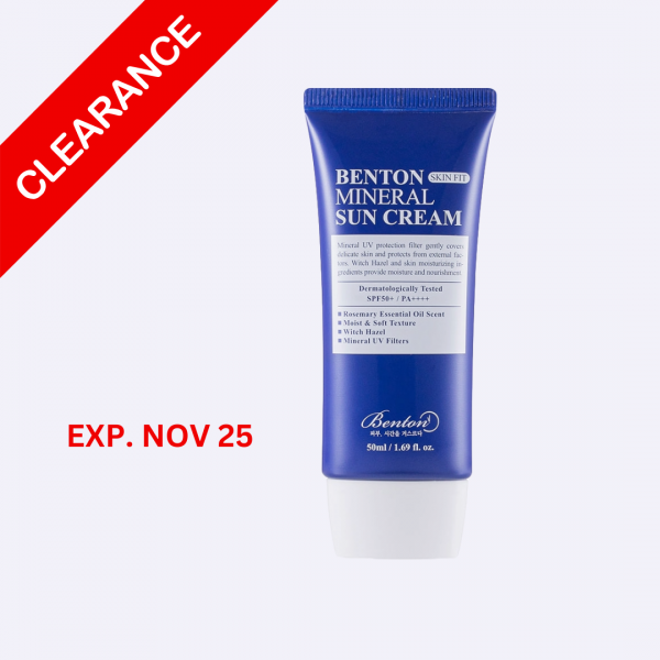 Benton Skin Fit Mineral Sunscreen SPF 50+/ PA ++++ 50 ML Clearance Sale